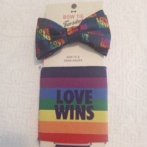 Bow Tie Tuesday Love Wins Coozie Set